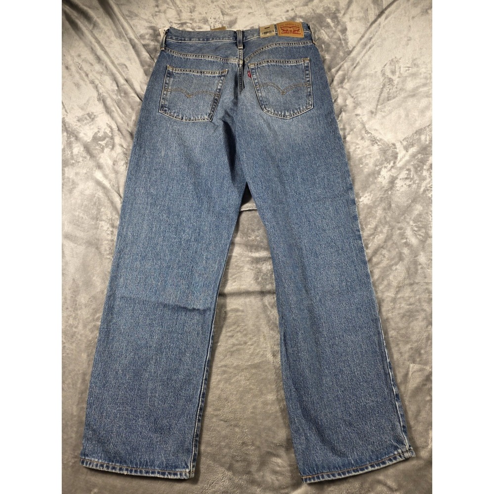 NWT Levi's Women's Mid-Rise 94's Baggy Straight Leg Blue Denim Jeans 30x31 - Picture 11 of 11